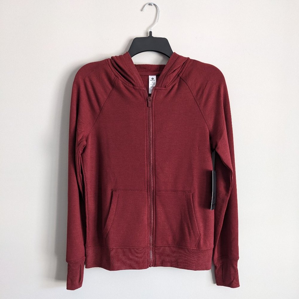 90 Degree by Reflex super soft and flexible burgundy hoodie Small - Picture 1 of 7